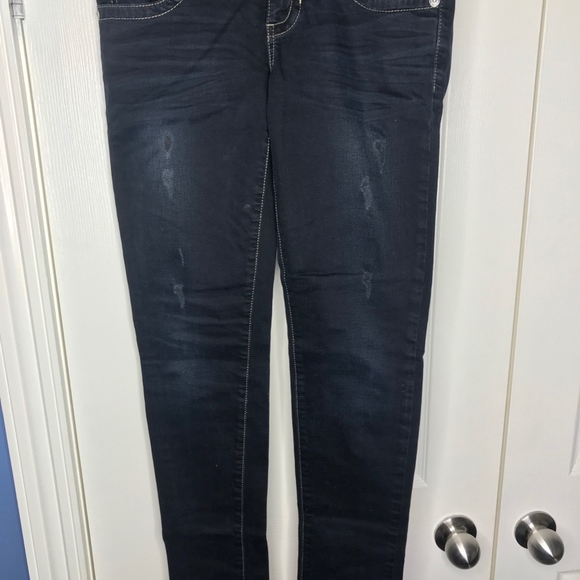 Guess Daredevil Skinny Leg Jeans-Black-Size 27 - Picture 2 of 6